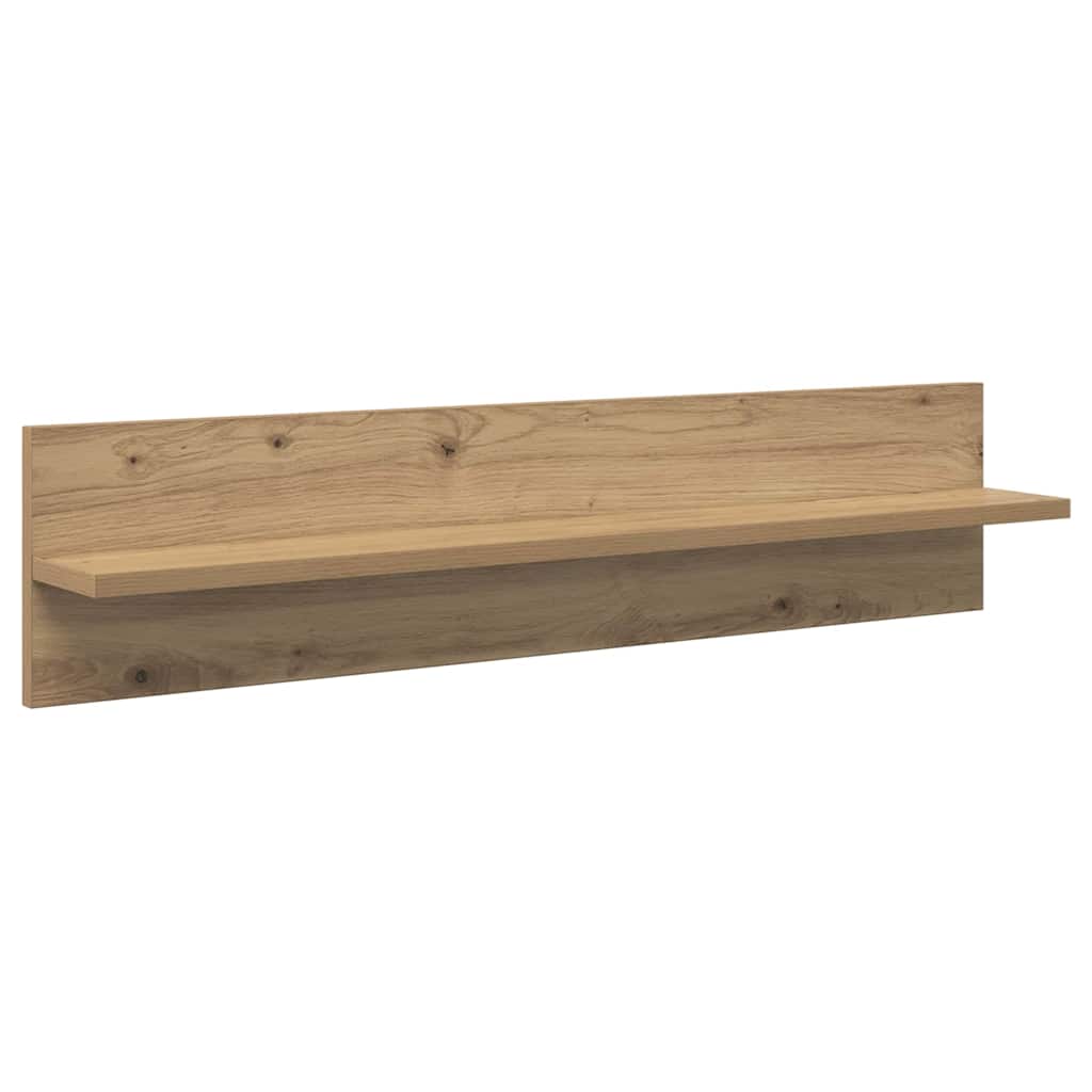 vidaXL Étagères murales 4 pcs Chêne artisan 80 x 11,5 x 18 cm Bois d'ingénierie