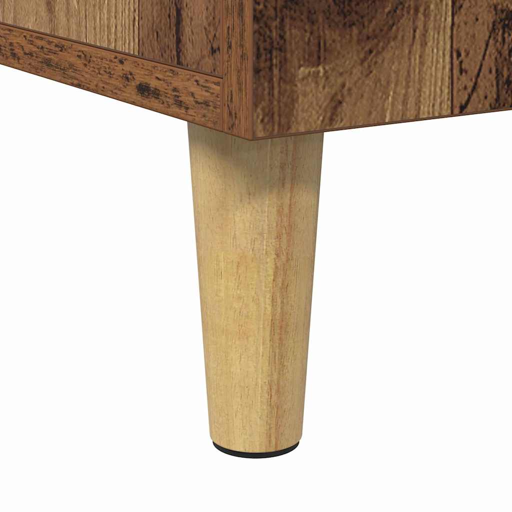 vidaXL Schreibtisch mit Regal Altholz 140 x 50 x 75 cm Holzwerkstoff