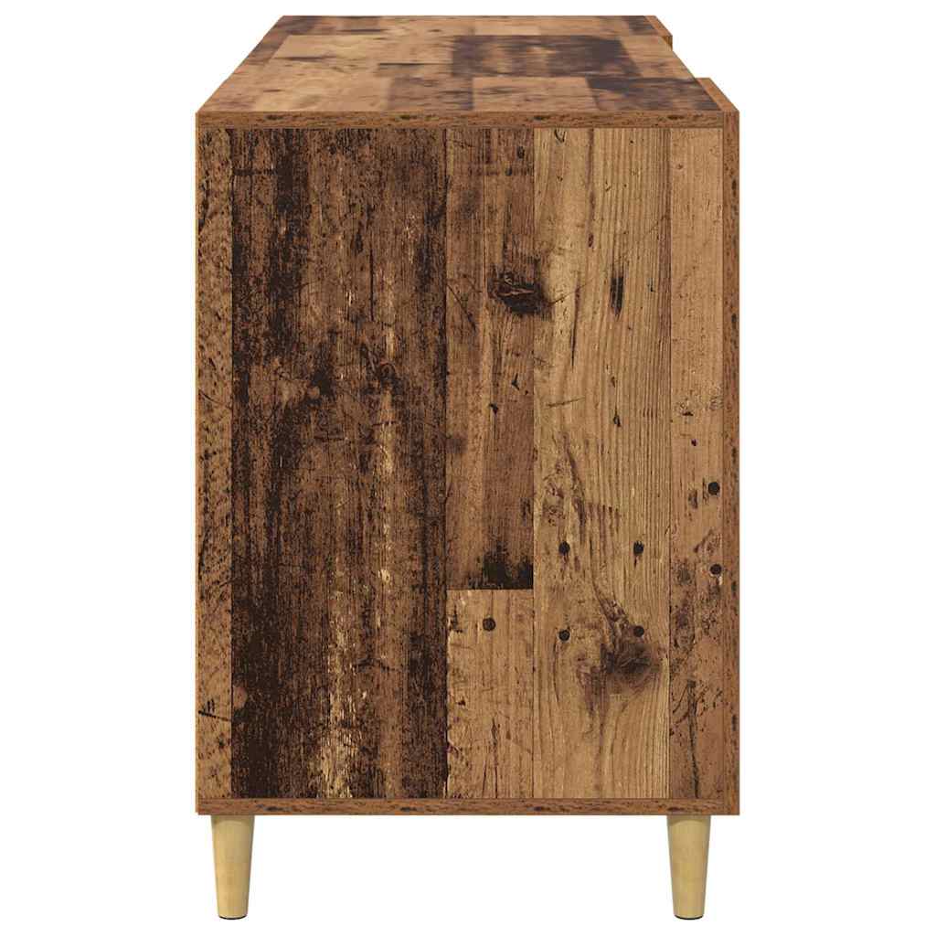 vidaXL Schreibtisch mit Regal Altholz 140 x 50 x 75 cm Holzwerkstoff