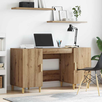 vidaXL Schreibtisch Artisan-Eiche 140 x 50 x 75 cm Holzwerkstoff