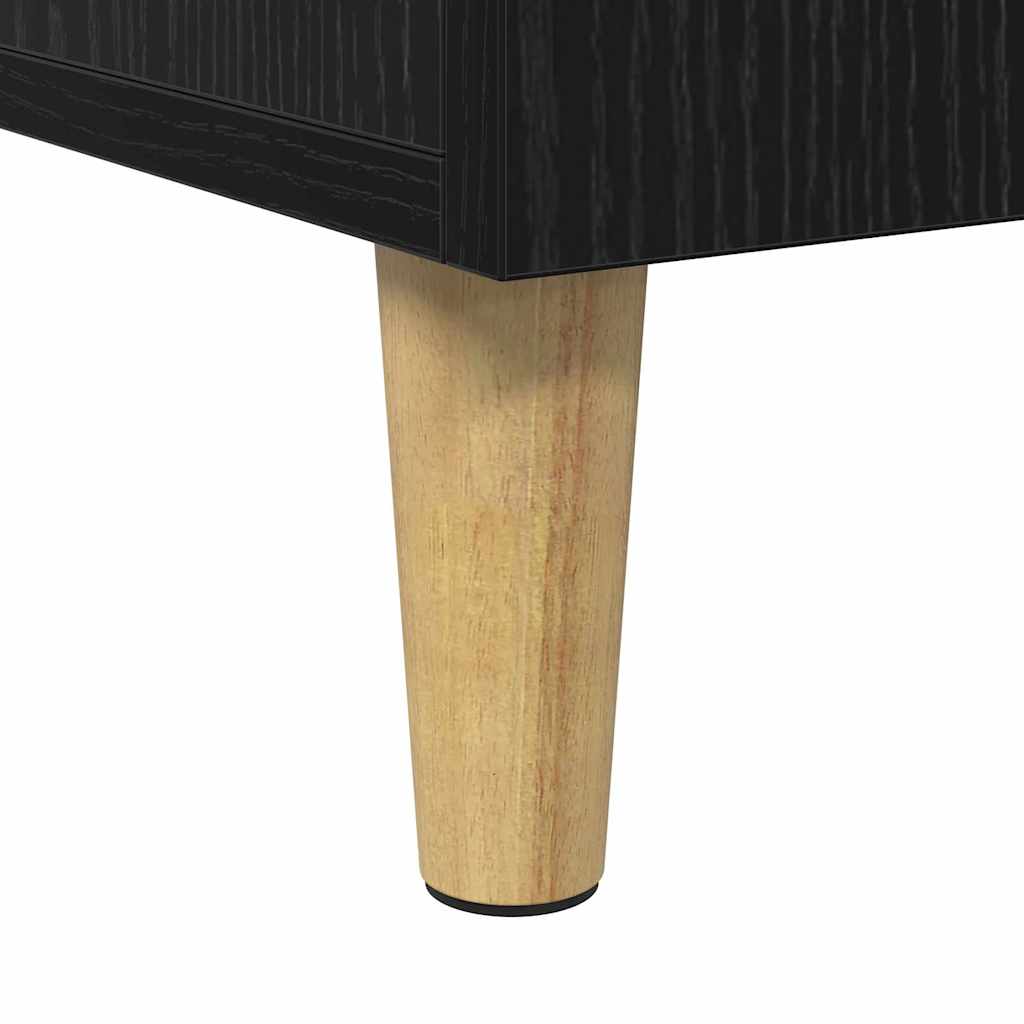 Schreibtisch mit Regal Schwarz Eichen-Optik 140 x 50 x 75 cm