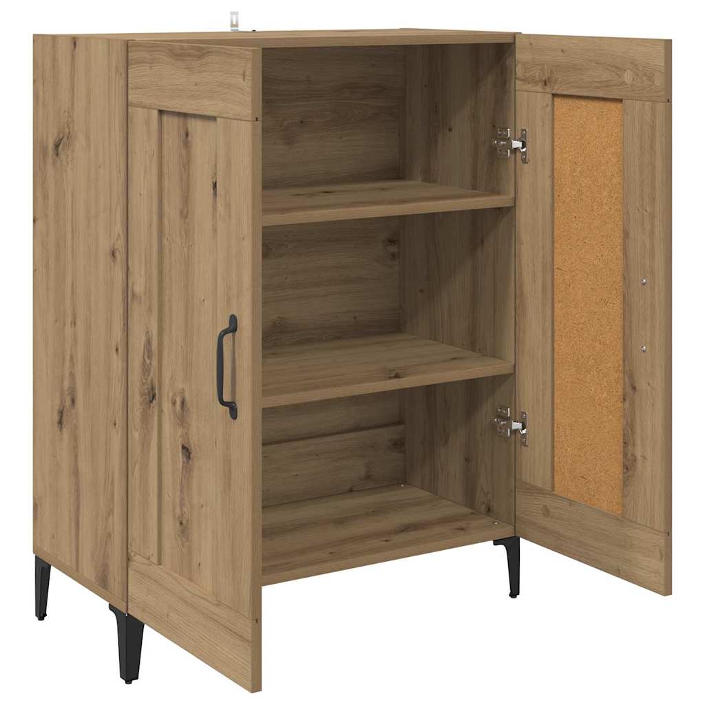 vidaXL Buffet chêne artisanal 69,5 x 34 x 90 cm bois d'ingénierie