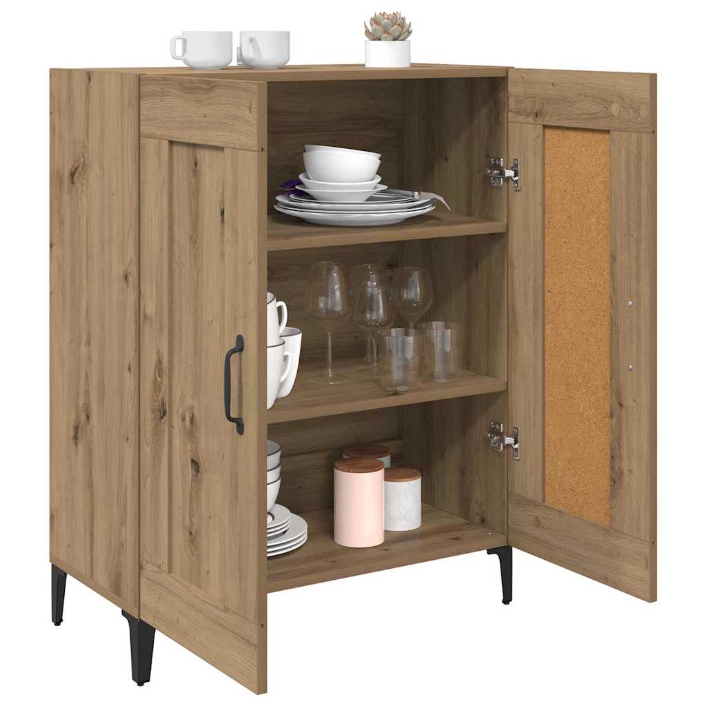 vidaXL Buffet chêne artisanal 69,5 x 34 x 90 cm bois d'ingénierie