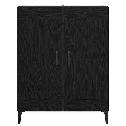 Sideboard Schwarz Eichen-Optik 69,5 x 34 x 90 cm Holzwerkstoff