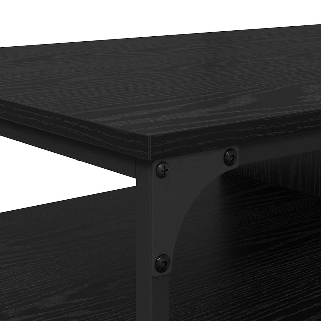 vidaXL Couchtisch Schwarz Eichen-Optik 100 x 50 x 45 cm Holzwerkstoff