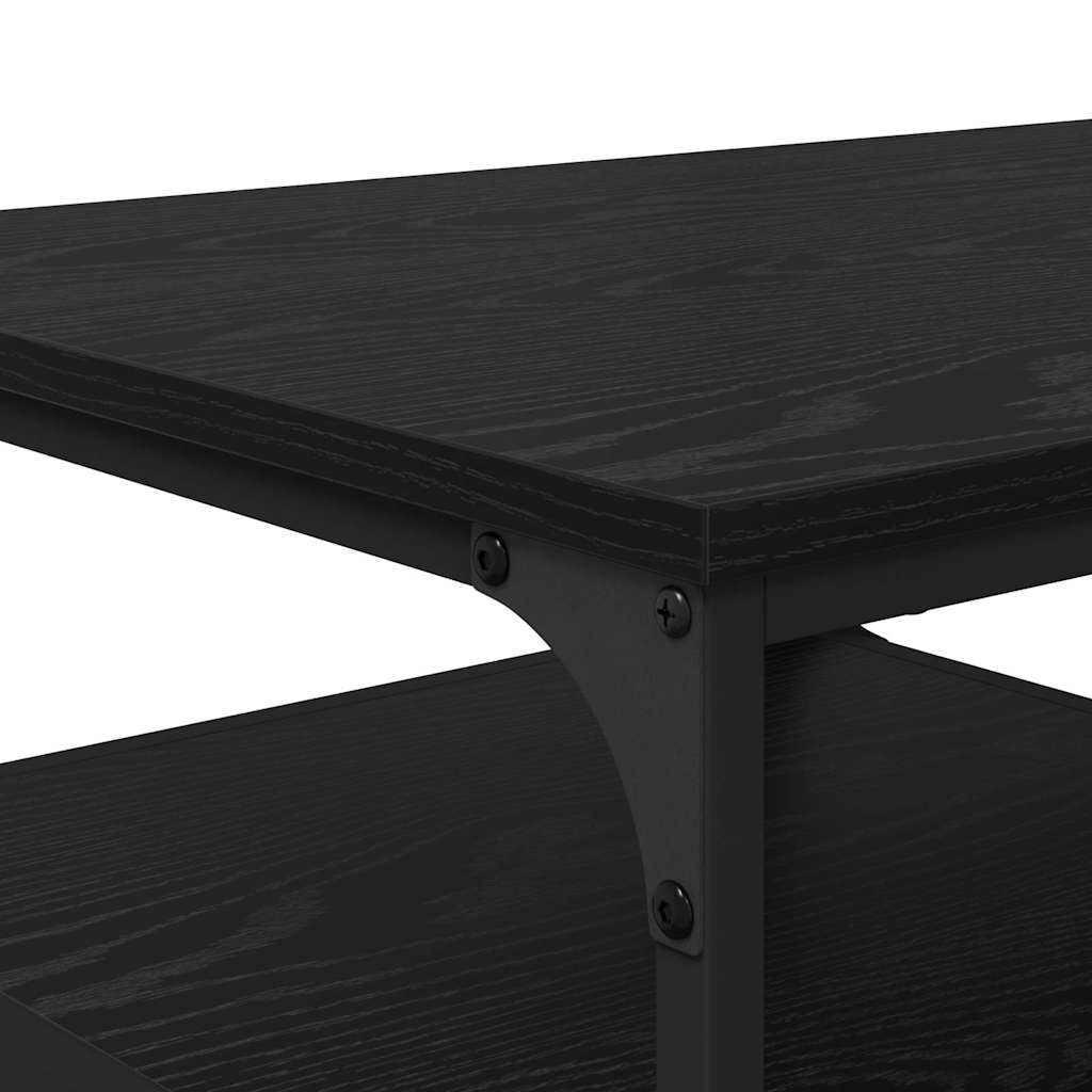 vidaXL Couchtisch Schwarz Eichen-Optik 90 x 49 x 40 cm Holzwerkstoff