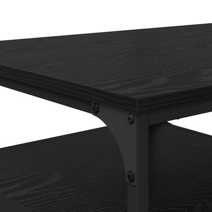 vidaXL Couchtisch Schwarz Eichen-Optik 90 x 49 x 40 cm Holzwerkstoff