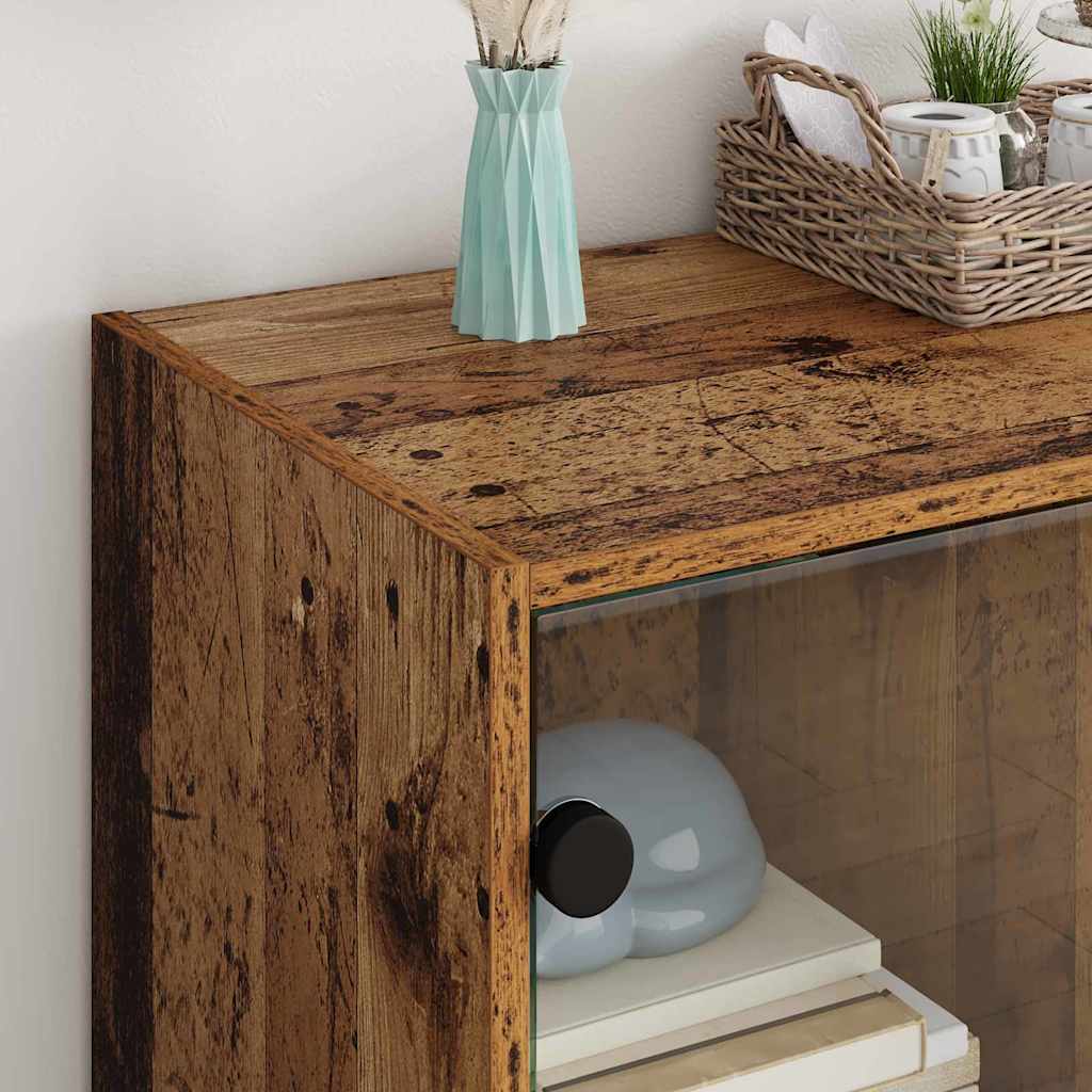 vidaXL Armoire latérale en bois de récupération 68 x 37 x 75,5 cm en bois d'ingénierie