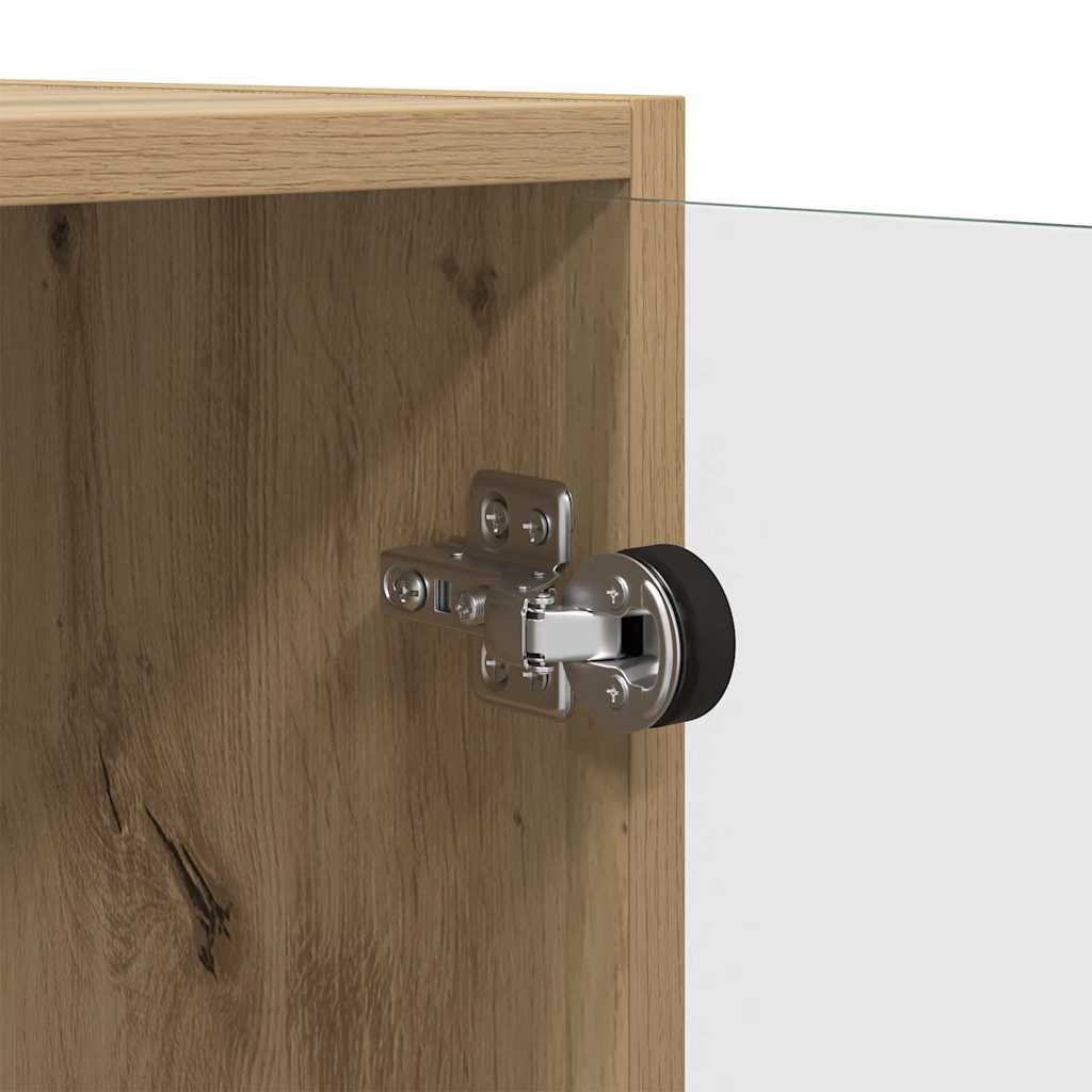 vidaXL Armoire latérale chêne Artisan 68 x 37 x 75,5 cm Aggloméré