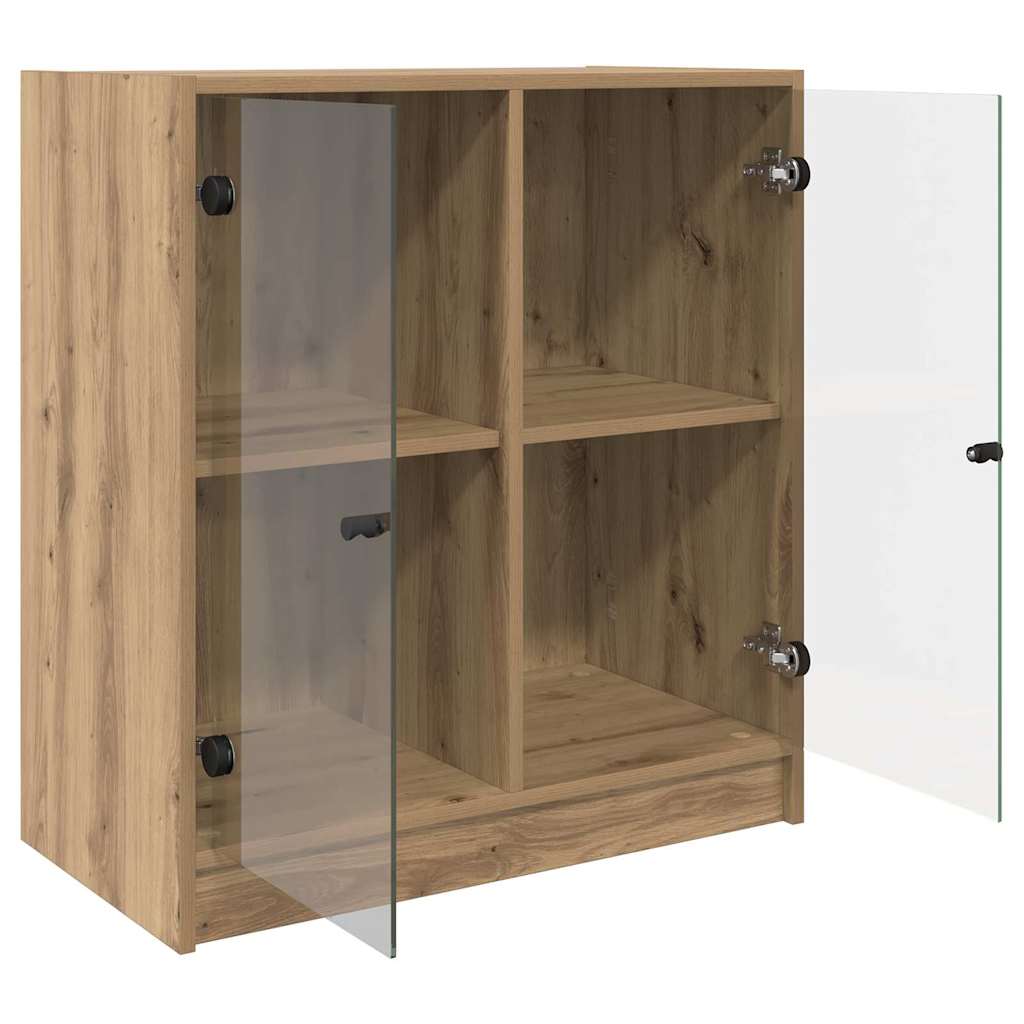 vidaXL Armoire latérale chêne Artisan 68 x 37 x 75,5 cm Aggloméré