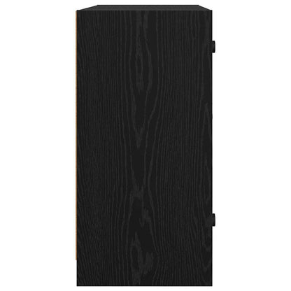 vidaXL Seitenschrank Schwarz Eichen-Optik 68 x 37 x 75,5 cm