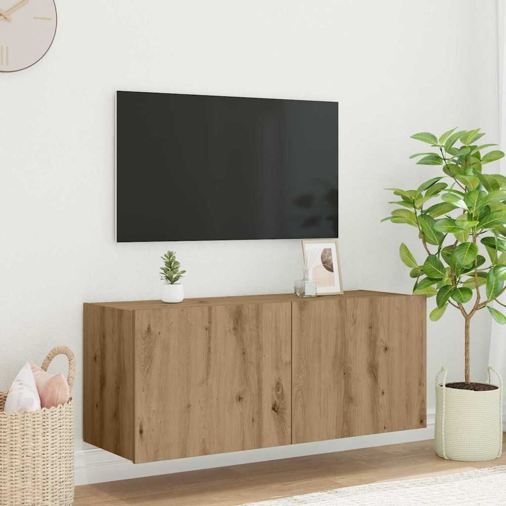 TV-Wandschrank Artisan-Eiche 100 x 35 x 41 cm Holzwerkstoff