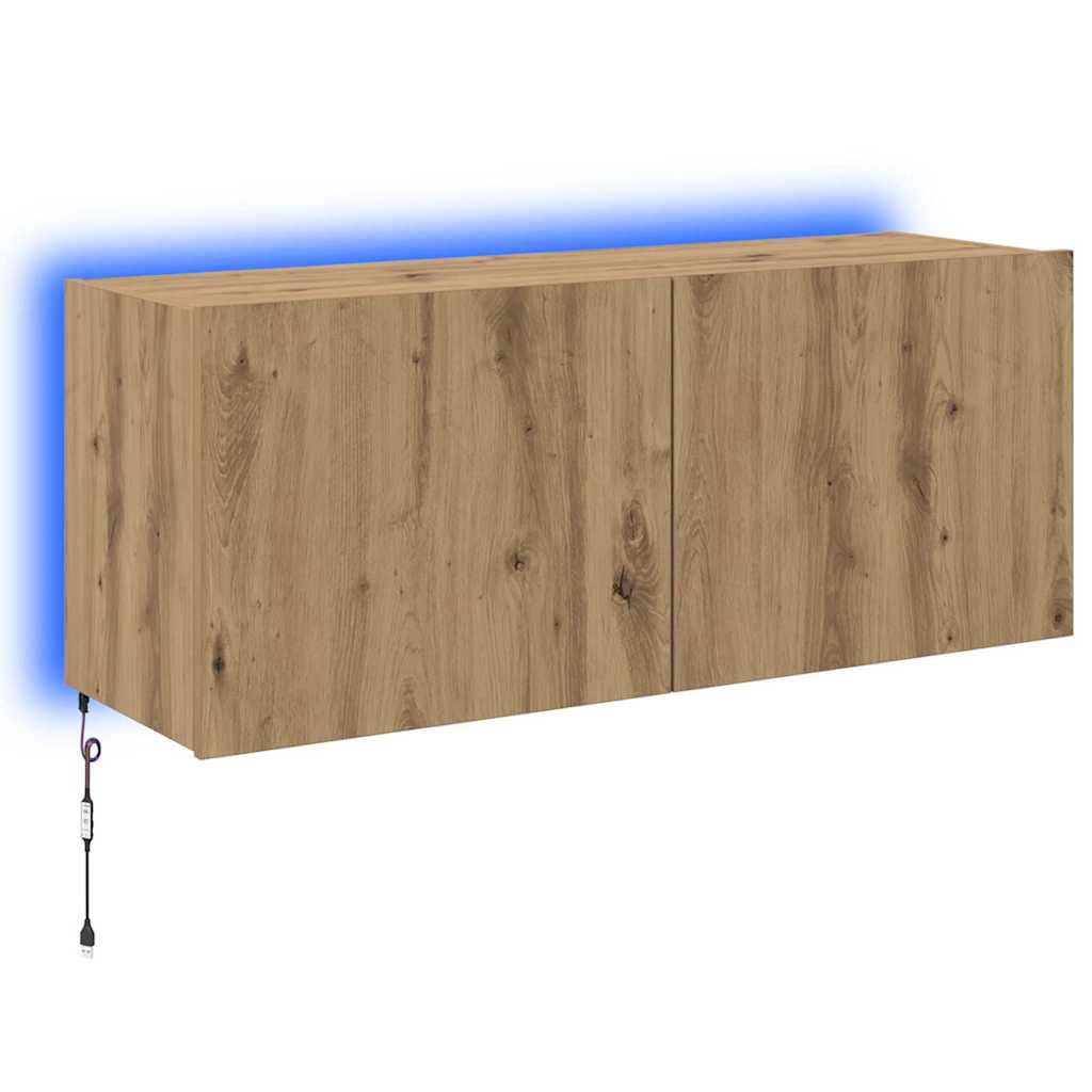 TV-Wandschrank Artisan-Eiche 100 x 35 x 41 cm Holzwerkstoff