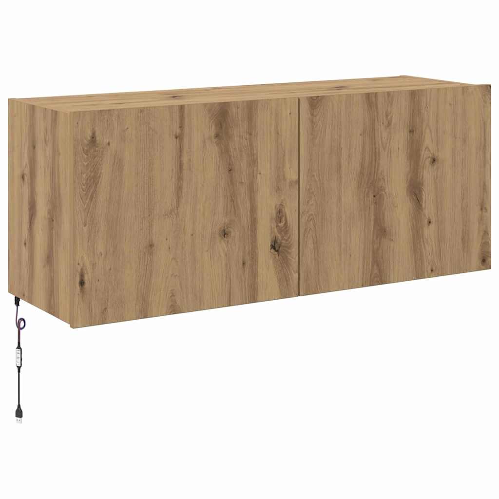 TV-Wandschrank Artisan-Eiche 100 x 35 x 41 cm Holzwerkstoff