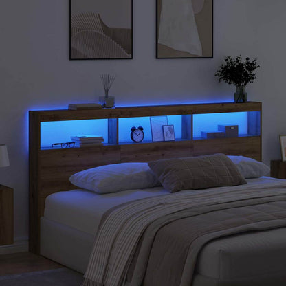 Kopfteil Artisan-Eiche 200 x 17 x 102 cm Holzwerkstoff