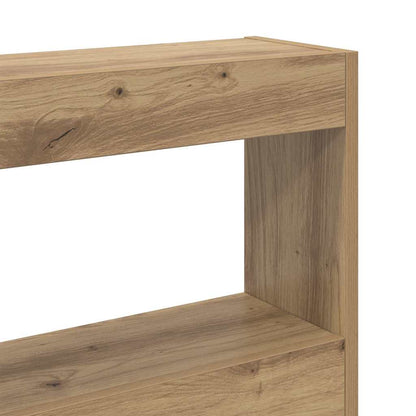 vidaXL Kopfteil Artisan-Eiche 220 x 17 x 102 cm Holzwerkstoff
