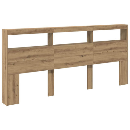 vidaXL Kopfteil Artisan-Eiche 220 x 17 x 102 cm Holzwerkstoff