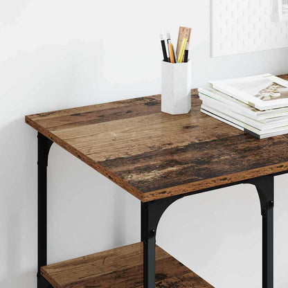 vidaXL Schreibtisch mit Regal Altholz 140 x 50 x 75 cm Holzwerkstoff
