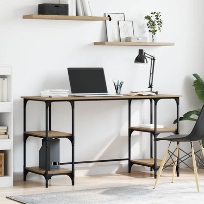 vidaXL Schreibtisch Artisan-Eiche 140 x 50 x 75 cm Holzwerkstoff