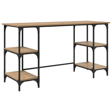 vidaXL Bureau chêne artisanal 140 x 50 x 75 cm bois d'ingénierie