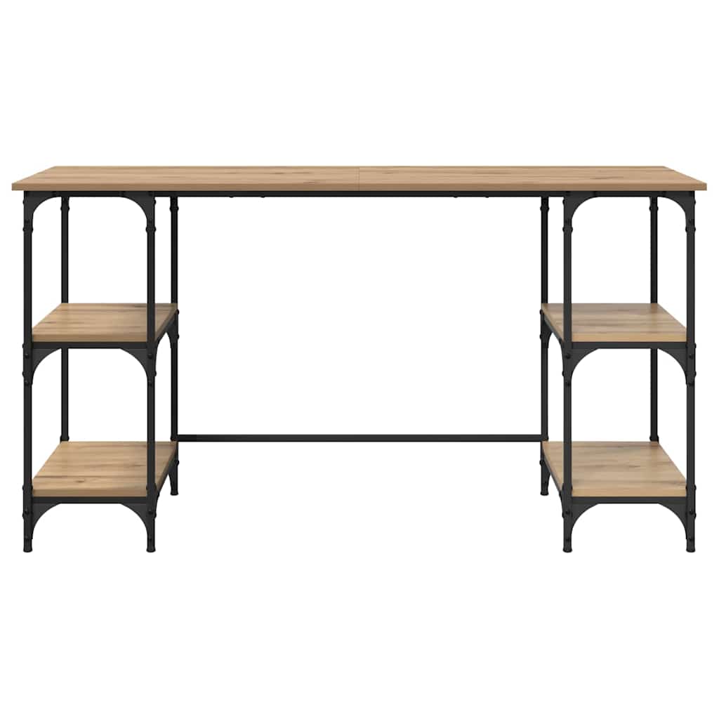 vidaXL Schreibtisch Artisan-Eiche 140 x 50 x 75 cm Holzwerkstoff