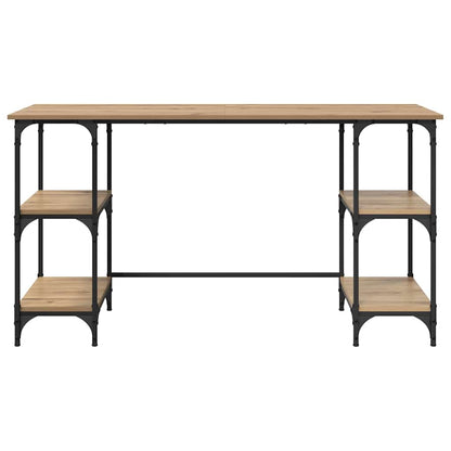 vidaXL Schreibtisch Artisan-Eiche 140 x 50 x 75 cm Holzwerkstoff
