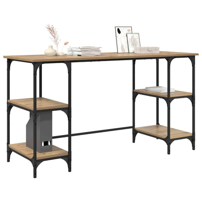 vidaXL Schreibtisch Artisan-Eiche 140 x 50 x 75 cm Holzwerkstoff