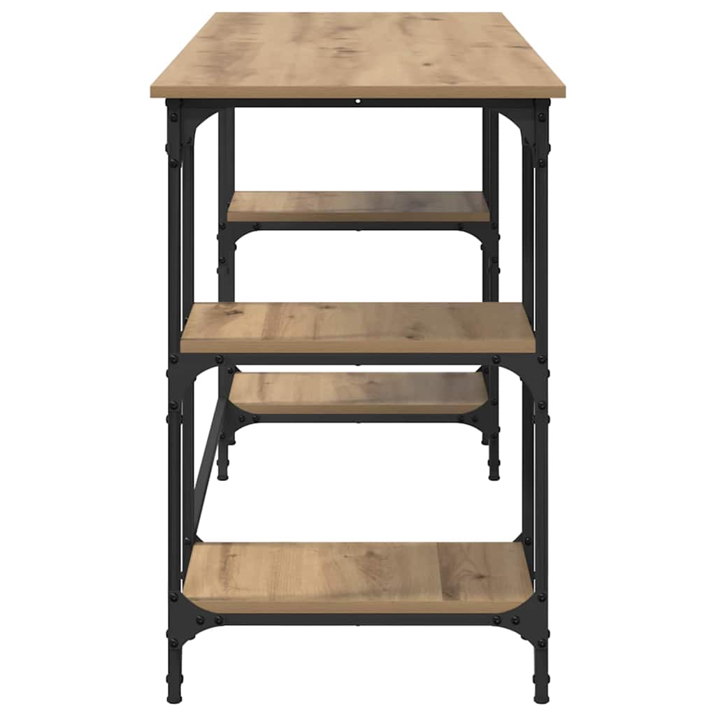 vidaXL Schreibtisch Artisan-Eiche 140 x 50 x 75 cm Holzwerkstoff