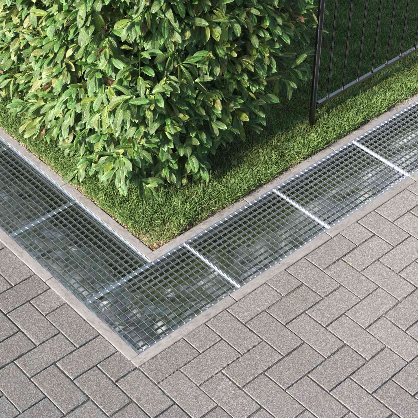 Gitter Silber 60 x 40 x 2 cm Feuerverzinkter Stahl