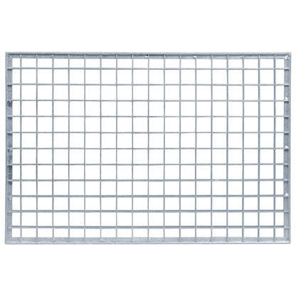 Gitter Silber 60 x 40 x 2 cm Feuerverzinkter Stahl