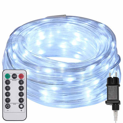 Lichtseil mit 480 LEDs Kaltweiß 20 m PVC
