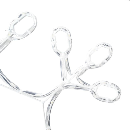 Weihnachts-Schneeflocke Warmes Weiß 44,5 x 38 cm PVC