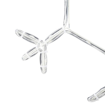 Weihnachts-Schneeflocke Warmes Weiß 44,5 x 38 cm PVC