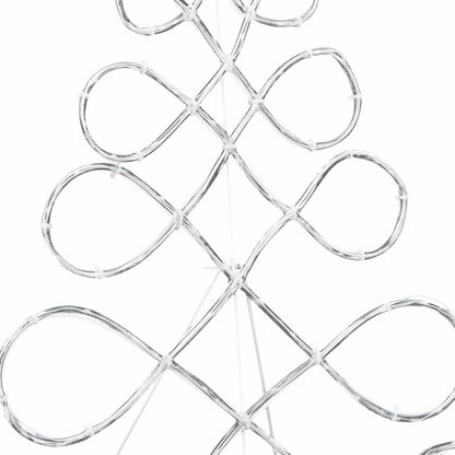 Lichterbaum in Weihnachtsbaumform Mehrfarbig 78 x 58 cm PVC