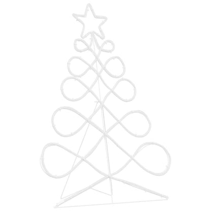 Lichterbaum in Weihnachtsbaumform Mehrfarbig 78 x 58 cm PVC