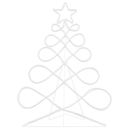 Lichterbaum in Weihnachtsbaumform Mehrfarbig 78 x 58 cm PVC