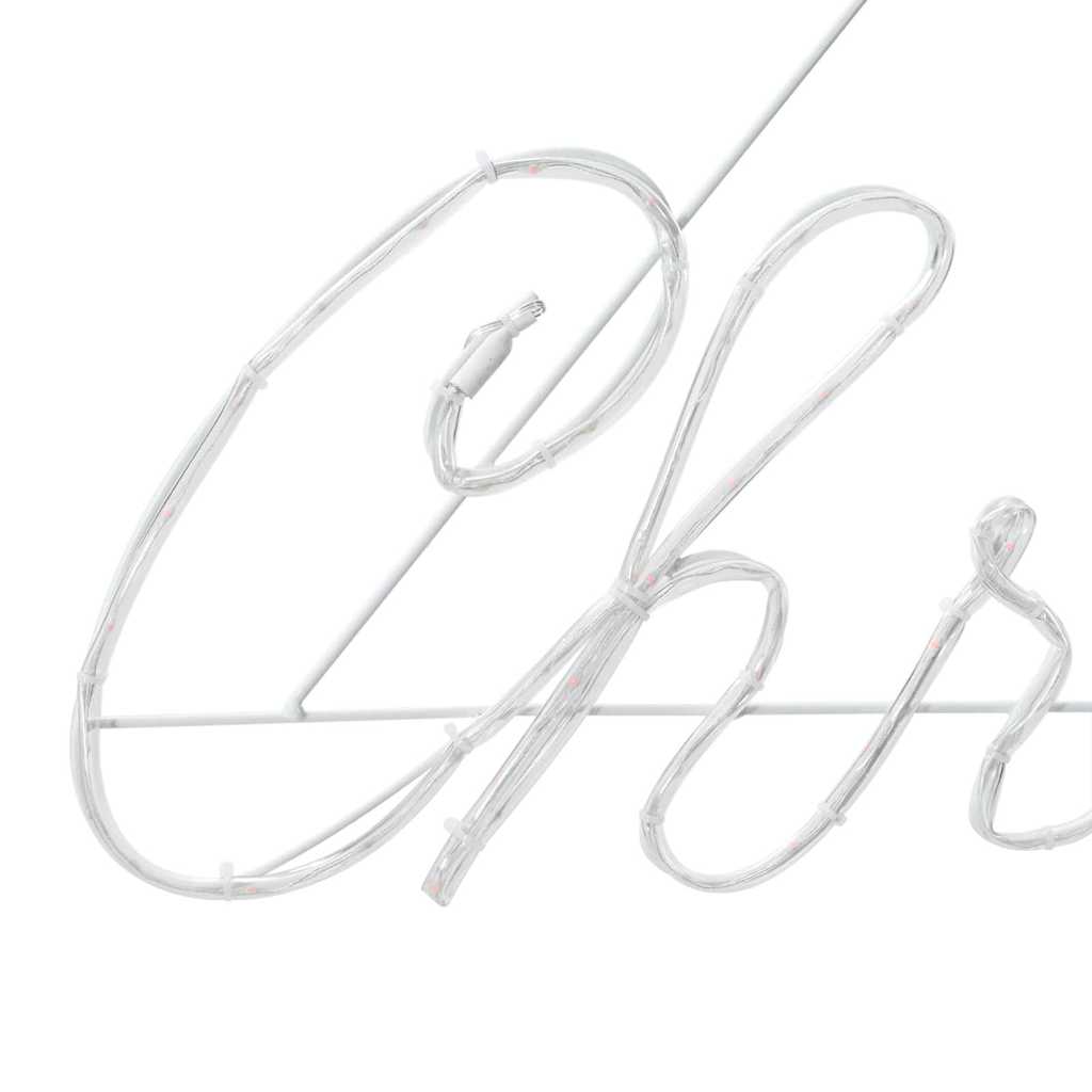 Weihnachtsschild mit 216 LEDs Rot 99 x 55 x 13 cm Eisen