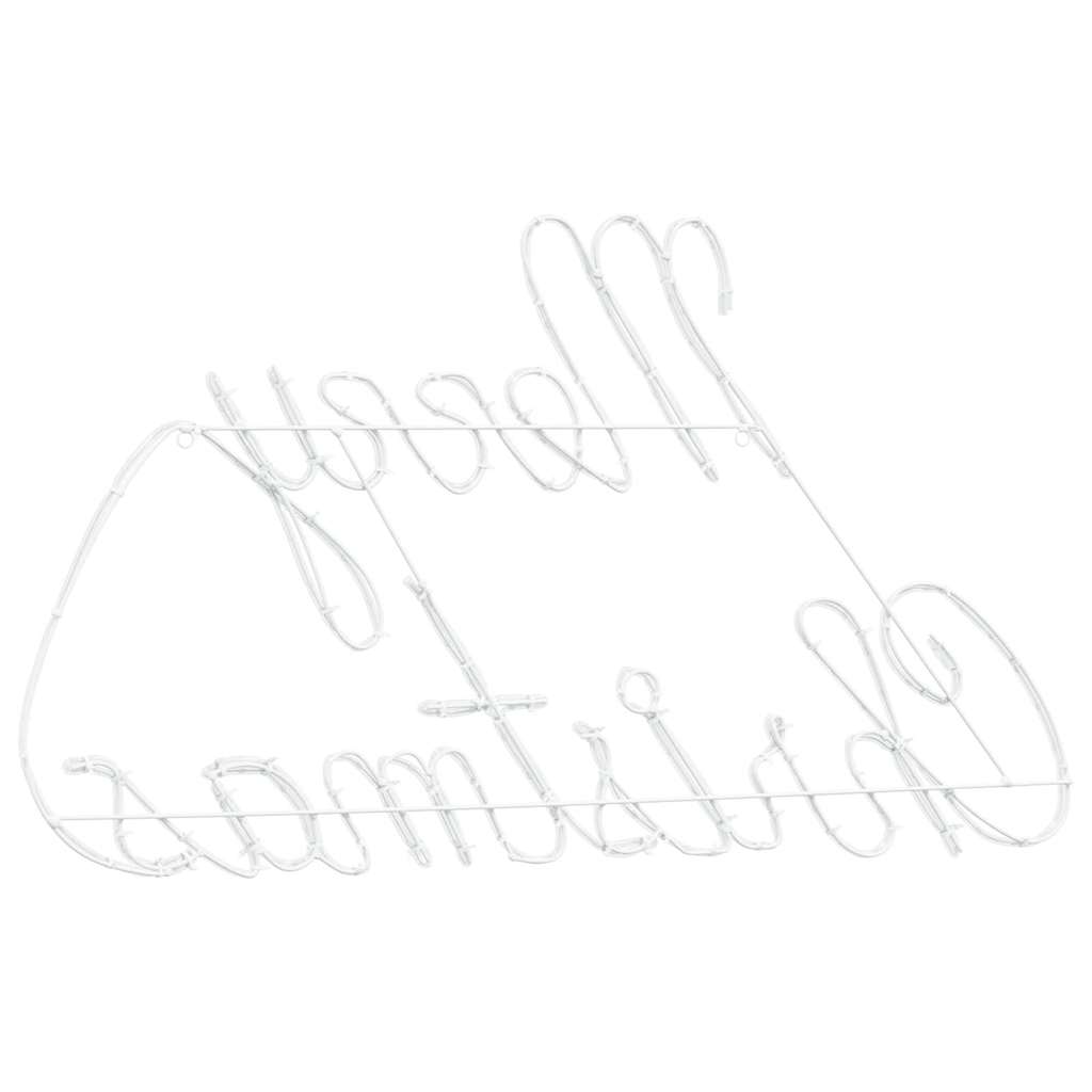 Weihnachtsschild mit 216 LEDs Rot 99 x 55 x 13 cm Eisen