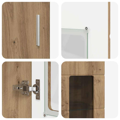 Highboard FLORIN Artisan-Eiche 60 x 35 x 182 cm Holzwerkstoff