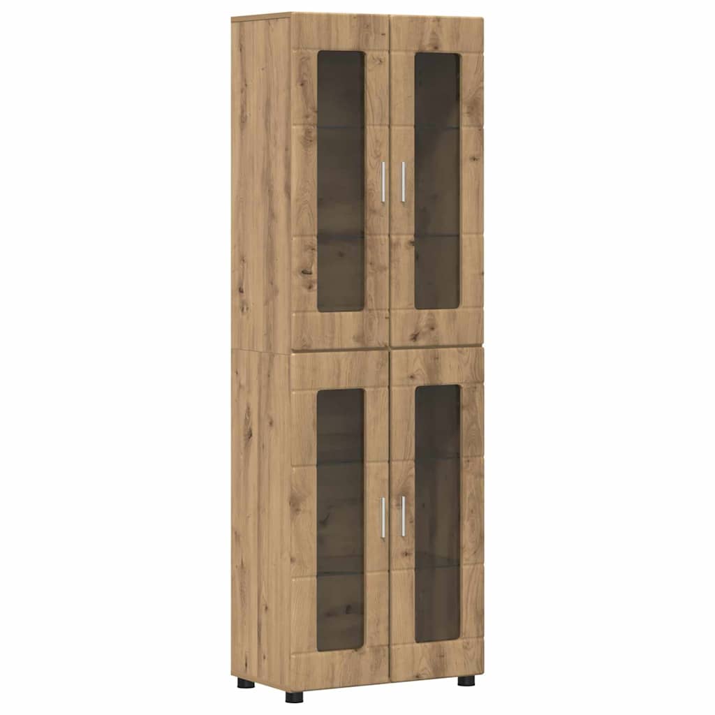 Highboard FLORIN Artisan-Eiche 60 x 35 x 182 cm Holzwerkstoff