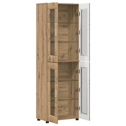 Highboard FLORIN Artisan-Eiche 60 x 35 x 182 cm Holzwerkstoff