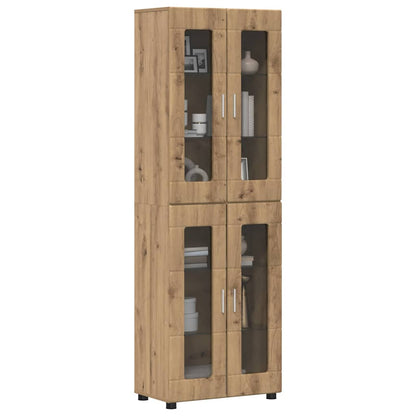 Highboard FLORIN Artisan-Eiche 60 x 35 x 182 cm Holzwerkstoff