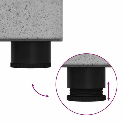 Highboard FLORIN Beton Grau 60 x 35 x 182 cm Holzwerkstoff