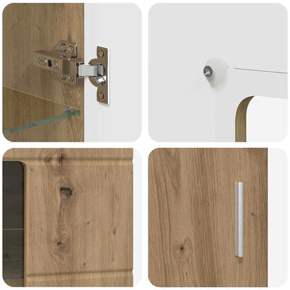 TV-Schrankset mit Schubladen FLORIN Artisan-Eiche Holzwerkstoff