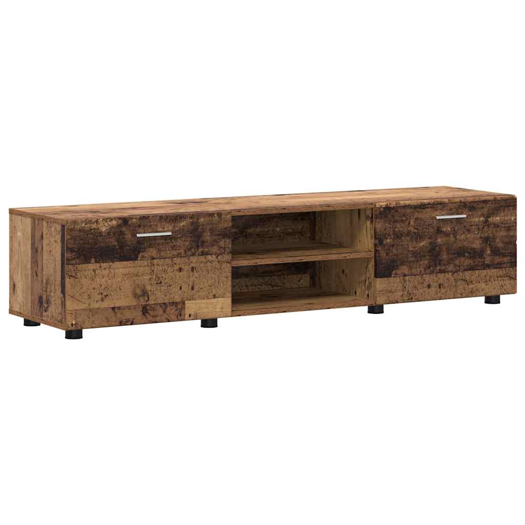 TV-Schrankset mit Schubladen FLORIN Altholz Holzwerkstoff