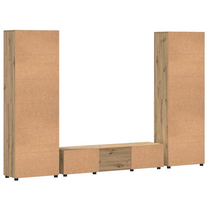 TV-Schrankset mit Schubladen FLORIN Artisan-Eiche Holzwerkstoff