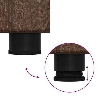vidaXL Badezimmermöbel-Set TULUM Braun Eichen-Optik Holzwerkstoff