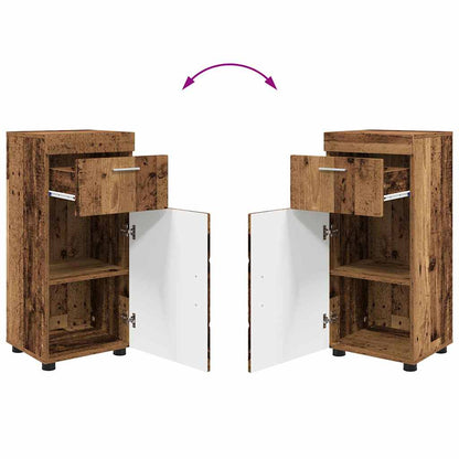 vidaXL Badezimmermöbel-Set mit Schubladen TULUM Altholz Holzwerkstoff