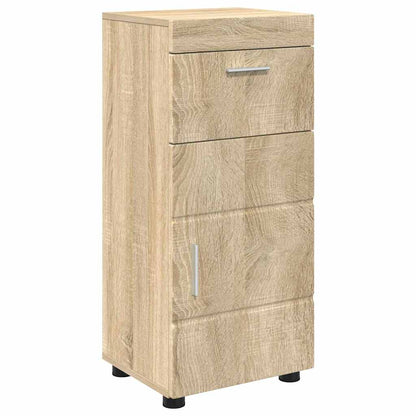vidaXL Badezimmermöbel-Set mit Regal TULUM Sonoma-Eiche Holzwerkstoff