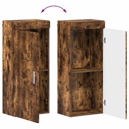 vidaXL Ensemble de meubles de salle de bain TULUM Chêne fumé Bois d'ingénierie